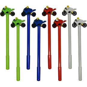 Maydahui 28 PCS Cool Car Pens Fun Motorcycle Racing Rollerball Gel Pen Novelty Pen Cute Pen Interesting Pen Black Ink for Boys School Office Stationery
