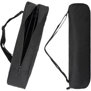 Tripod Carrying Case Bag With Shoulder Straps - 17 Inch Durable With Padded, Black Portable Folding Camera Tripod Photography Carry Bag Lights Microphone Stands Bag
