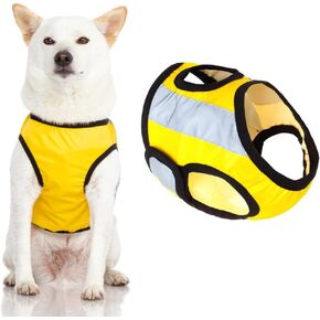 Gooby Safety Vest - Reflective Pullover Dog Vest for Small to Medium Dogs