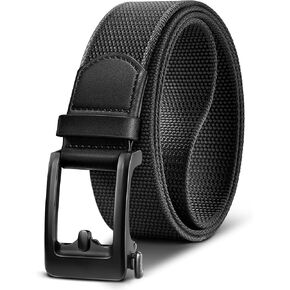 BULLIANT Men Golf Belt, Ratchet Stretch Belt Fully Adjustable For Exact Fit 1 3/8"