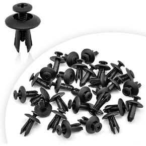 30pcs Splash Shield Rivet Fender Liner Retainers Clips Fasteners Compatible with Chrysler Ford Edge Explorer Flex Mustang Dodge Charger Ram Replace for W706092-S300 6508197-AA