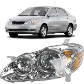 SHELITA Headlight Lamps Assembly for Toyota Corolla 2005 2006 2007 2008 8115002350 TO2502160 Driver Side and Left Side Headlamps