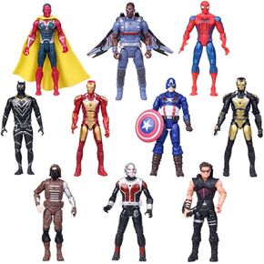 Super Hero Series Exclusive Figure Set, 10 Collectible 6.7-Inch Action Figures – Limited Set Holiday Toy Gift for Kids - Figure Cake Topper
