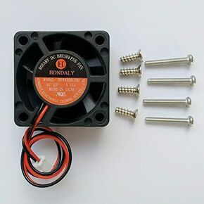 40mm Fan 4020-40mm40mm20mm Dual Ball Bearing Computer Fan,3D Printer Fan,Cooling Fan,12V DC Fan,2pin,UL Certified,Long Life,High Speed (1 Pack)