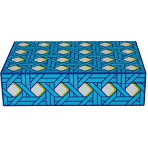 Jonathan Adler Large Basketweave Lacquer Box