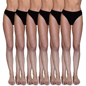 Sexy Basics Women's 6-Pack Active Sport Thong Buttery Soft Panties Underwear
