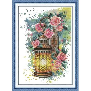 ITSTITCH Stamped Cross Stitch Kits - Full Range of Embroidery Patterns for Beginners or Adults,14 CT 2 Strands DIY Counted Needlepoint Arts Craft-Little Animal Band 23.2×10.6 inch