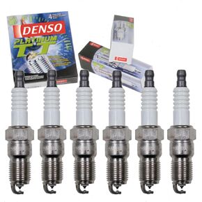 6 pc DENSO Platinum TT Spark Plugs compatible with Ford Escape 3.0L V6 2001-2012