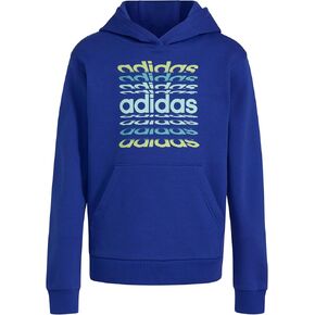 adidas Boys' Long Sleeve Fleece Pullover Hoodie