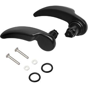 NTHREEAUTO Black Saddlebag Latch Kit Motorcycle Saddle Bag Lifter Aluminum Compatible with Harley Touring Street Glide Road King Electra Glide Ultra Limited FLHR FLTRX FLHX FLHTK 2014-2023