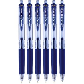 Uni-Ball Signo Retractable Gel Pens, Ultra Micro Point, 0.38mm, Blue, 6 Count