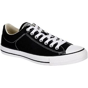 Converse Unisex Chuck Taylor High Street Canvas Sneaker - Lace up Closure Style - Black White 10.5