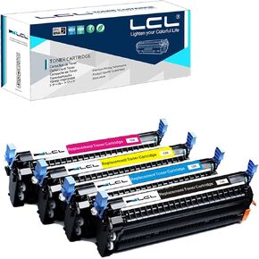 LCL Remanufactured Toner Cartridge Replacement for HP 645A C9730A C9731A C9732A C9733A 5500 5500n 5500dn 5500dtn 5500hdn 5550 5550n 5550dn 5550dtn 5550hdn (4-Pack Black Cyan Magenta Yellow)