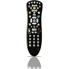 Universal TV Remote Control, 1-Pack Replacement Remote, Easy Setup, Wide Compatibility S10 ATT Remote Control Replacement, Black