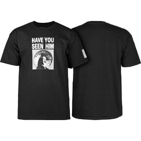Powell Peralta Animal Chin Have You Seen Him? T-Shirt, Black, 2XL