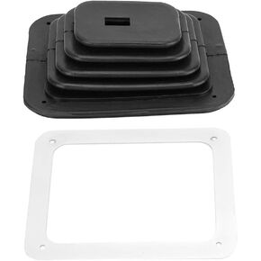 Qiilu Shifter Boot Cover, Shifter Boots, Shift Boot, for Hurst, Fit for B&M, Automatic or Manual Shifters (Transmission), Black