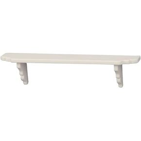 Dollhouse White Wall Shelf, Scale Miniature Dollhouse Accessories, Doll House Storage Wall Shelf for Kitchen Scene White Dolls and Accessories Dollhouse Décor (1:12)