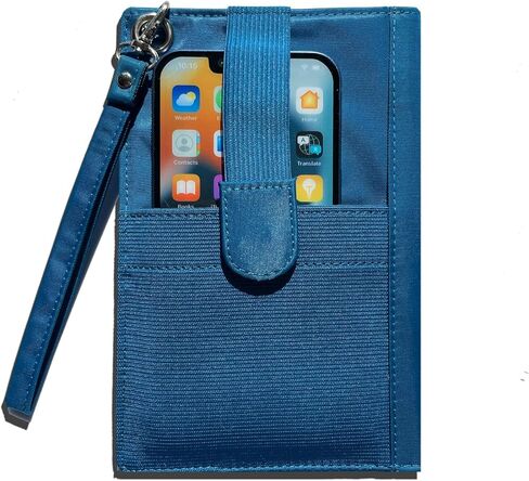 Big Skinny Women's Plus Size myPhone Bi-Fold Slim Wallet, Holds Up to 20 Cards in Kuwait