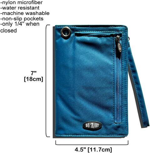 Big Skinny Women's Plus Size myPhone Bi-Fold Slim Wallet, Holds Up to 20 Cards in Kuwait