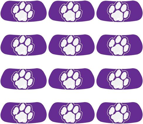 Anderson's Blue and Gold Single Paw EyeBlacks, 12 Pairs per Package, School Spirit, Face Stickers, Sports Fan Gear, Football Cheerleader Accessories, Homecoming in Saudi Arabia