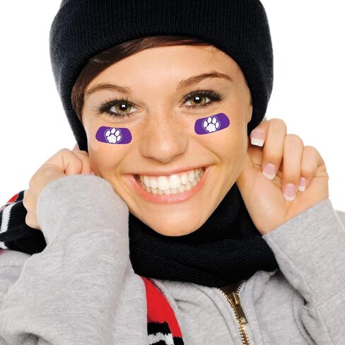 Anderson's Blue and Gold Single Paw EyeBlacks, 12 Pairs per Package, School Spirit, Face Stickers, Sports Fan Gear, Football Cheerleader Accessories, Homecoming in Saudi Arabia
