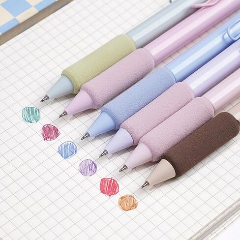 6 Pcs Colored Gel Pens Retractable Pens Cute Morandi Pens 0.5mm Gel Ink Pens Office School Pens Women Girls Boy Pens (6Pcs Morandi) in Saudi Arabia