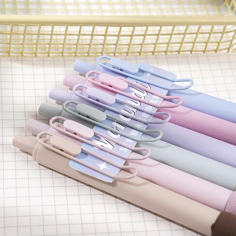 6 Pcs Colored Gel Pens Retractable Pens Cute Morandi Pens 0.5mm Gel Ink Pens Office School Pens Women Girls Boy Pens (6Pcs Morandi) in Saudi Arabia