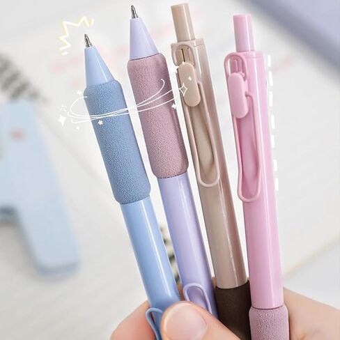 6 Pcs Colored Gel Pens Retractable Pens Cute Morandi Pens 0.5mm Gel Ink Pens Office School Pens Women Girls Boy Pens (6Pcs Morandi) in Saudi Arabia