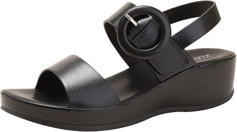 Womens Wedge Sandals Open Toe Double Buckle Adjustable Strap Slip On Dressy Platform Sandals Comfort Summer Shoes in Saudi Arabia
