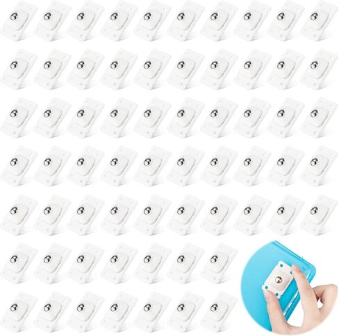 64 قطعة من عجلات العجلات ذاتية اللصق، دوران 360 درجة، عجلة عالمية صغيرة ذاتية اللصق من الفولاذ المقاوم للصدأ، بكرة لزجة دوارة لصندوق تخزين الأثاث وصناديق سلة المهملات السفلية in Saudi Arabia