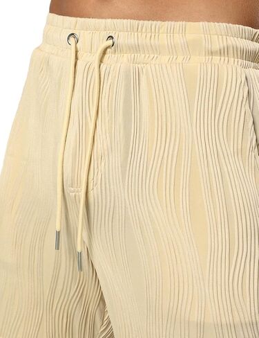 طقم JOGAL رجالي مكون من قطعتين قصير الأكمام كاجوال بأزرار سفلية ملابس صيفية للشاطئ in Kuwait