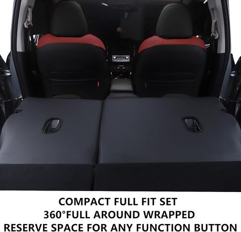Full Coverage Leather Car Seat Covers for Subaru Forester 2014 2015 2016 2017 2018 - Custom Fit, 360° Protection,Tailored Design - Black in Saudi Arabia