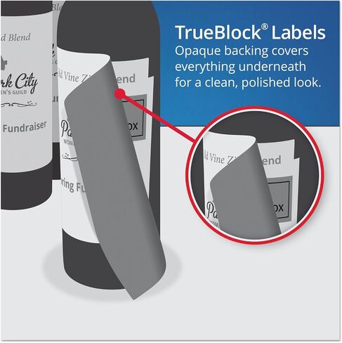 Avery Square Labels with Sure Feed and TrueBlock, 1.5 x 1.5, White, 600/Pack in Saudi Arabia