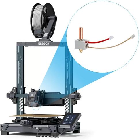 لـ Elegoo Neptune 4 Hot End Kit رأس الطباعة سخان كتلة ارتفاع درجة الحرارة خرطوشة التدفئة الثرمستور لـ Neptune 4، Neptune 4 Pro ملحقات الطابعة ثلاثية الأبعاد in Kuwait