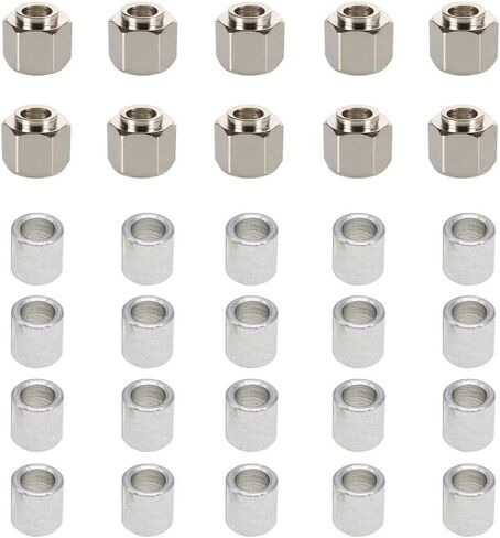 10PCS Hexagonal Eccentric Column, 20PCS Round Column, Height 8mm Inner Hole 5mm for V Wheel 3D Printer Parts (Eccentric Column 8mm Height) in Saudi Arabia