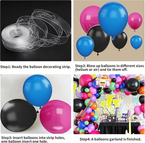 Black Gold Balloon Garland Arch Kit, Black and Gold Metallic Confetti Latex Balloons for Baby Shower Wedding Birthday Graduation Anniversary Bachelorette Party Background Decorations in Saudi Arabia