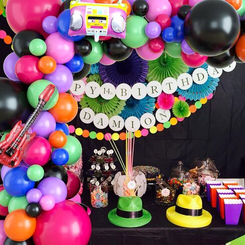 Black Gold Balloon Garland Arch Kit, Black and Gold Metallic Confetti Latex Balloons for Baby Shower Wedding Birthday Graduation Anniversary Bachelorette Party Background Decorations in Saudi Arabia