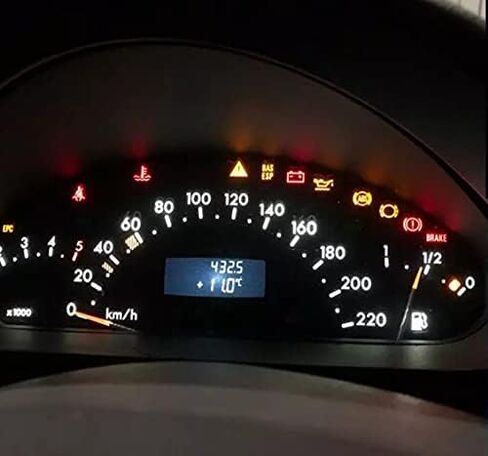 10pcs T5 LED BULBS Dashboard dash lights, Super Bright 17 37 70 74 T5 Socket LED Bulbs for Car Interior Dashboard Instrument Panel Gauge Cluster Indicators Lights in Kuwait