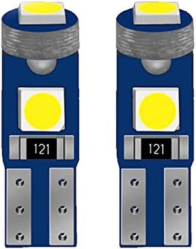 10pcs T5 LED BULBS Dashboard dash lights, Super Bright 17 37 70 74 T5 Socket LED Bulbs for Car Interior Dashboard Instrument Panel Gauge Cluster Indicators Lights in Kuwait