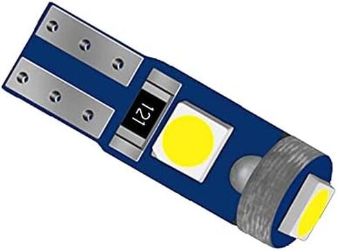 10pcs T5 LED BULBS Dashboard dash lights, Super Bright 17 37 70 74 T5 Socket LED Bulbs for Car Interior Dashboard Instrument Panel Gauge Cluster Indicators Lights in Kuwait