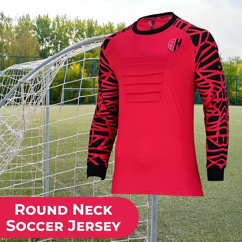 Soccer Goalie Jersey for Kids, Adults, Youth Goalkeeper Jersey Soccer Goalie Shirt, Padded Chest, Goalkeeper Goalie Jersey in Saudi Arabia