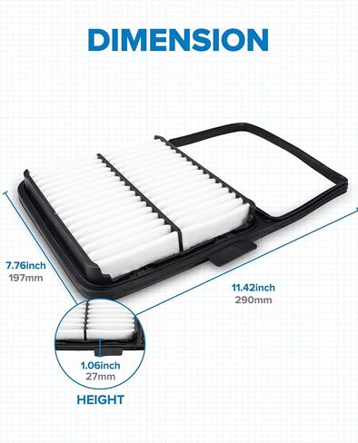 PHILTOP Engine Air Filter, EAF020 (CA10159) Replacement for Prius (2004-2009) Air Filter in Saudi Arabia