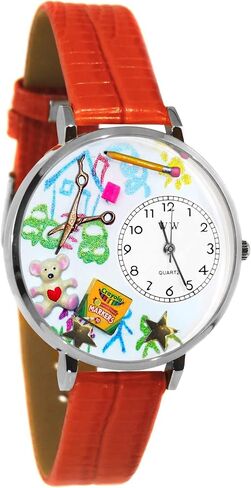 Whimsical Gifts Women's Teacher Chalkboard 3D Watch | Handmade in USA | Unique Fun Novelty in Saudi Arabia