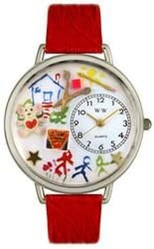 Whimsical Gifts Women's Teacher Chalkboard 3D Watch | Handmade in USA | Unique Fun Novelty in Saudi Arabia