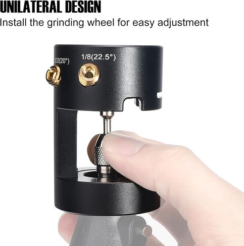 3mirrors ALUMINUM Tungsten Electrode Sharpener Grinder TIG Welding Tool Single Column Open Design w/Cut-Off Slot Multi-Angle &Offsets, Horizontal Hole, 4 Screw Holes &2X CNC Mandrel &5X 25mm Wheels in Saudi Arabia