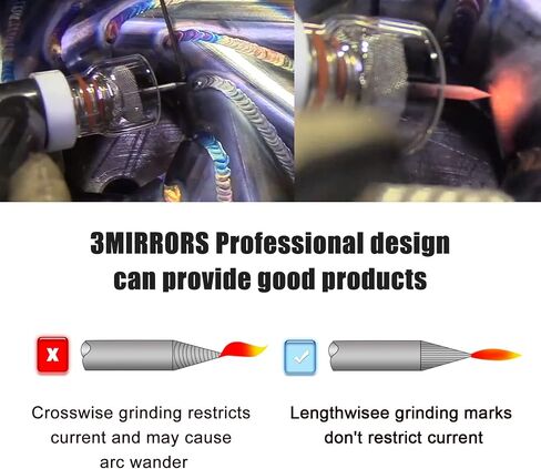 3mirrors ALUMINUM Tungsten Electrode Sharpener Grinder TIG Welding Tool Single Column Open Design w/Cut-Off Slot Multi-Angle &Offsets, Horizontal Hole, 4 Screw Holes &2X CNC Mandrel &5X 25mm Wheels in Saudi Arabia