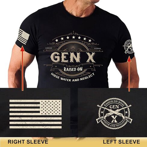 قميص Gen X Raised On Hose Water and Neglect، قميص Gen X للنساء، قمصان Gen X للرجال، قميص الجيل X 3 in Saudi Arabia