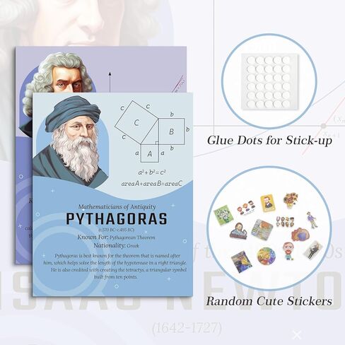 6 ملصقات رياضيات من ARPEOTCY لملصقات الفصول الدراسية الابتدائية، ملصقات رياضيات للفصول الدراسية مقاس 11 × 14 بوصة للمدرسة الابتدائية، ملصقات رياضيات للمدرسة الثانوية والفصول الدراسية in Kuwait