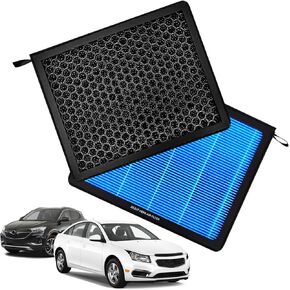 CF10775 Cabin Air Filter Fits Buick Cascada/Encore/LaCrosse/Regal, Cadillac ELR/SRX, Chevrolet Cruze/Sonic/Spark/Trax/Volt – Honeycomb Structure, Activated Carbon Beads, HEPA (1 Pack)