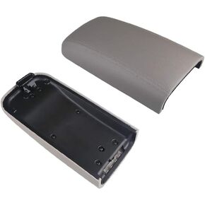 Compatible with Center Console Lid Armrest Kit Chevy GMC Trailblazer EXT Envoy Envoy XL Envoy XUV Rainier Ascender Bravada Pickup 2002-2009 Replaces 25998847,25998844,25998838(Gray)